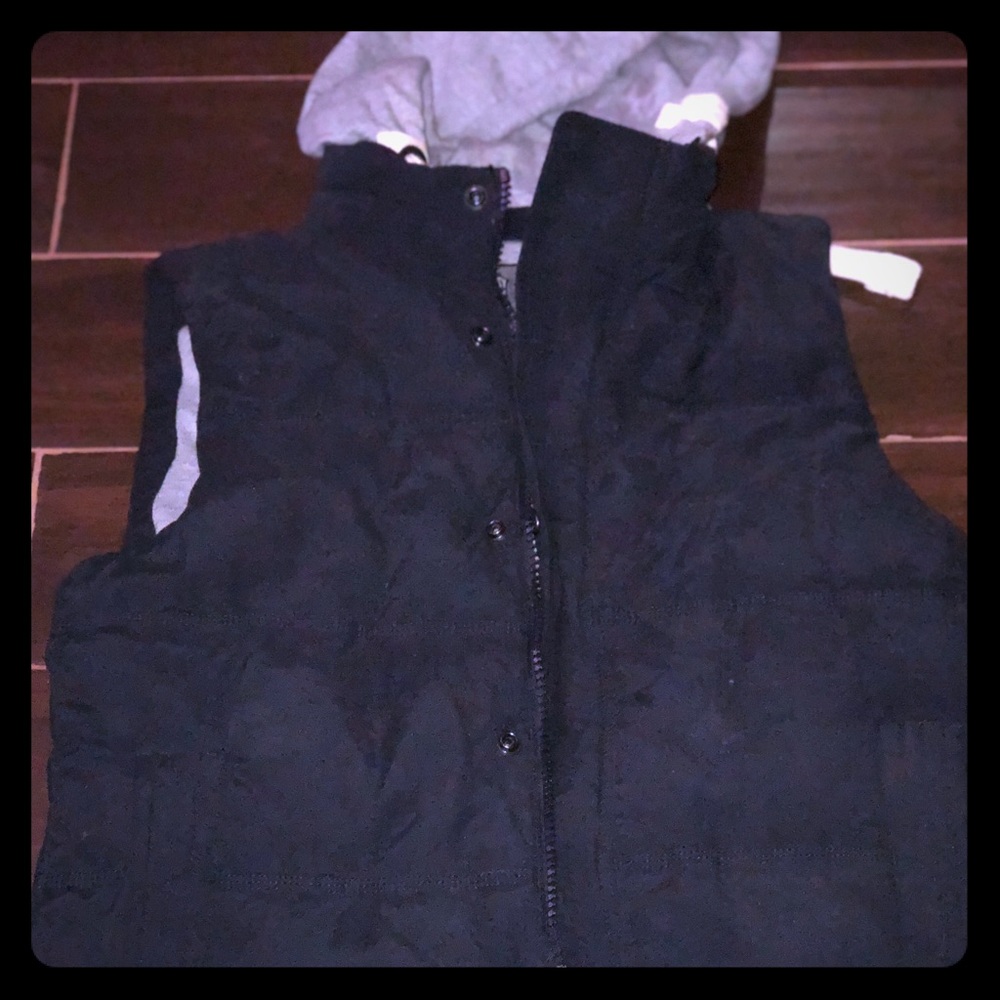 Black and Gray vest